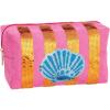 Mud Pie Women’s Peony Pink Block Print Small Case(Dark Pink)