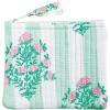 Mud Pie Women’s Peony Pink Block Print Small Case(Green)