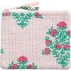 Mud Pie Women’s Peony Pink Block Print Small Case(Medium Pink)