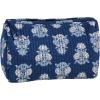 Mud Pie Women’s Peony Pink Block Print Small Case(Navy)