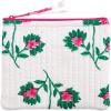 Mud Pie Women’s Peony Pink Block Print Small Case(White)