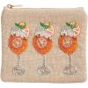 Mud Pie Women’s Pink Champagne Beaded Case(Orange)