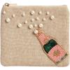 Mud Pie Women’s Pink Champagne Beaded Case(Pink)