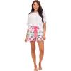 Mud Pie Women’s Pink Peony Pajama Shorts