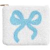 Mud Pie Women’s White Bow Beaded Case(White)