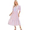 Mud Pie Women’s White Jonah Midi Dress