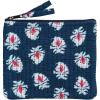 Mud Pie Women’s White Small Block Print Case(Navy Floral)