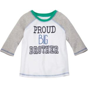 Mud Pie Baby Boy’s Big Brother T-Shirt (Infant/Toddler) White SM (12-18 Months)