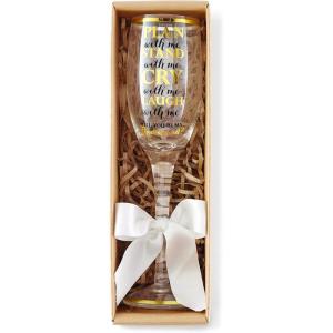 Mud Pie Plan with Me Champagne Glass, Gold