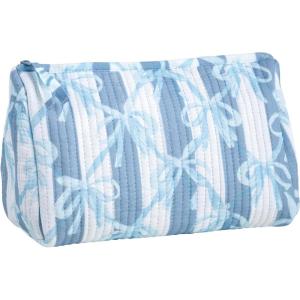 Mud Pie Women’s Blue Bow Block Print Case