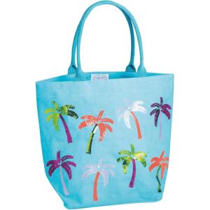 Mud Pie Women’s Blue Pool Sparkle Tote