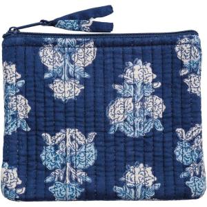 Mud Pie Women’s Cornflower Navy Block Print Small Case(Navy)