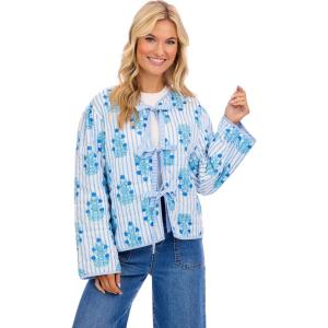 Mud Pie Women’s Mud Pie Women’s Teller Quilted Jacket(Blue)
