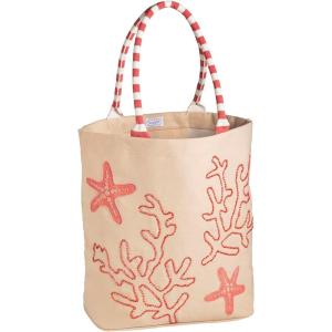 Mud Pie Women’s Natural Coastal Luxe Tote