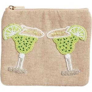 Mud Pie Women’s Pink Champagne Beaded Case(Green)