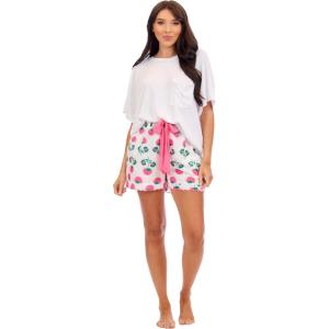 Mud Pie Women’s Pink Peony Pajama Shorts