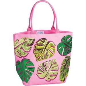 Mud Pie Women’s Pink Pool Sparkle Tote