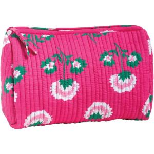 Mud Pie Women’s White Peony Block Print Case(Pink)
