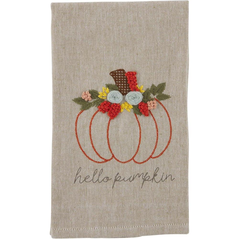 image:imageMud Pie French Knot Towel Hello 1050 x 700