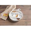 Mud Pie Thanksgiving Divided Server; 2″ x 12″ dia