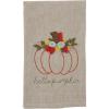 Mud Pie French Knot Towel, Hello 10.50″ x 7.00″
