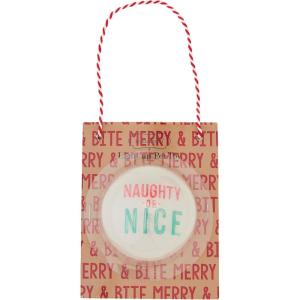 Mud Pie Christmas Light Up Ball Toy, Naughty, 2 1/2″ Dia