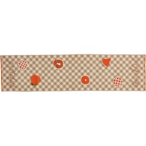 Mud Pie Crochet Pumpkin Table Runner; 18″ x 72″