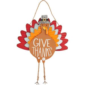 Mud Pie Turkey Sound Door Hanger; 24″ x 21″