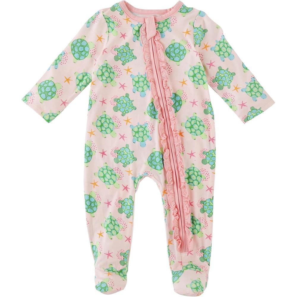 image:imageMud Pie Baby Girls Bamboo SleeperPink Turtle
