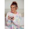 Mud Pie Women’s Bryant Tie Dye Sweatshirt Bl-s(Multi)