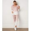Mud Pie Women’s Fanning Jogger(Blush)