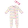 Mud Pie Baby Girl Sleeper & Headband Set(Rainbow)