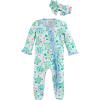 Mud Pie Baby Girl Sleeper & Headband Set(Turtle)