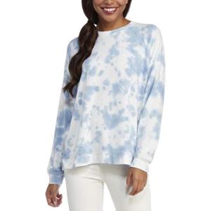 Mud Pie Women’s Bryant Tie Dye Sweatshirt Bl-s(Blue)