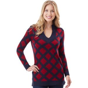Mud Pie Women’s Laney Sweater Tunic(Burgundy)