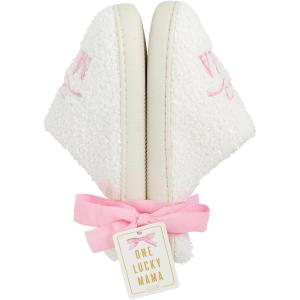 Mud Pie Women’s Mama Slippers(Pink)
