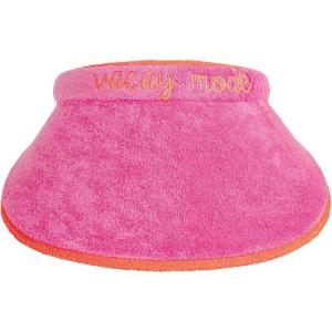 Mud Pie Women’s Terry Cloth Visor(Pink)