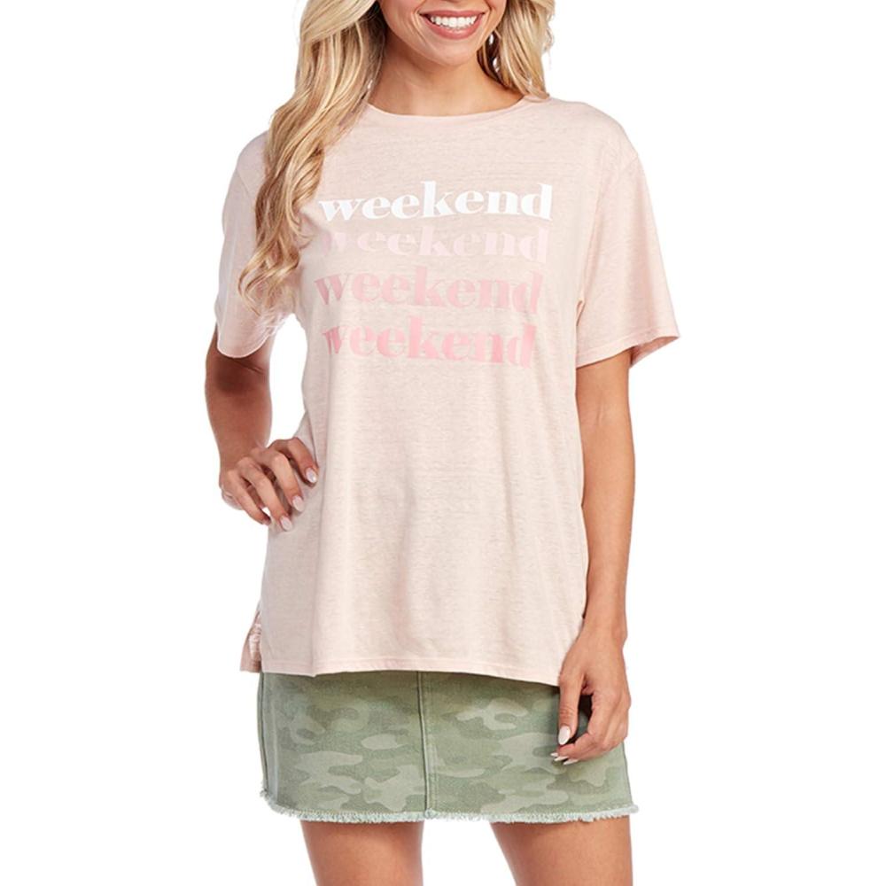 image:imageMud Pie Womens Bowen Graphic Tee Gray SmPink