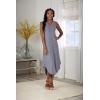 Mud Pie Women’s Midi Dress(Blue)