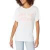 Mud Pie Women’s Bowen Graphic Tee Gray -Sm(White)