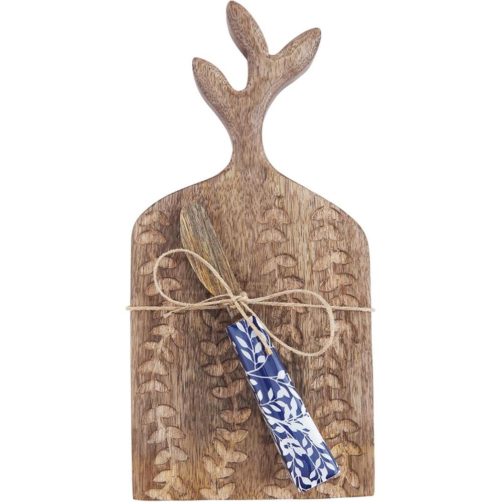 image:imageMud Pie Mini Indigo Carved Board Set Rectangle 5 x 10