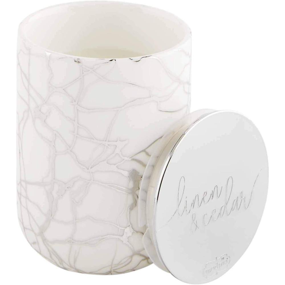 image:imageMud Pie Small Metallic Candle Silver 4 x 275 Dia