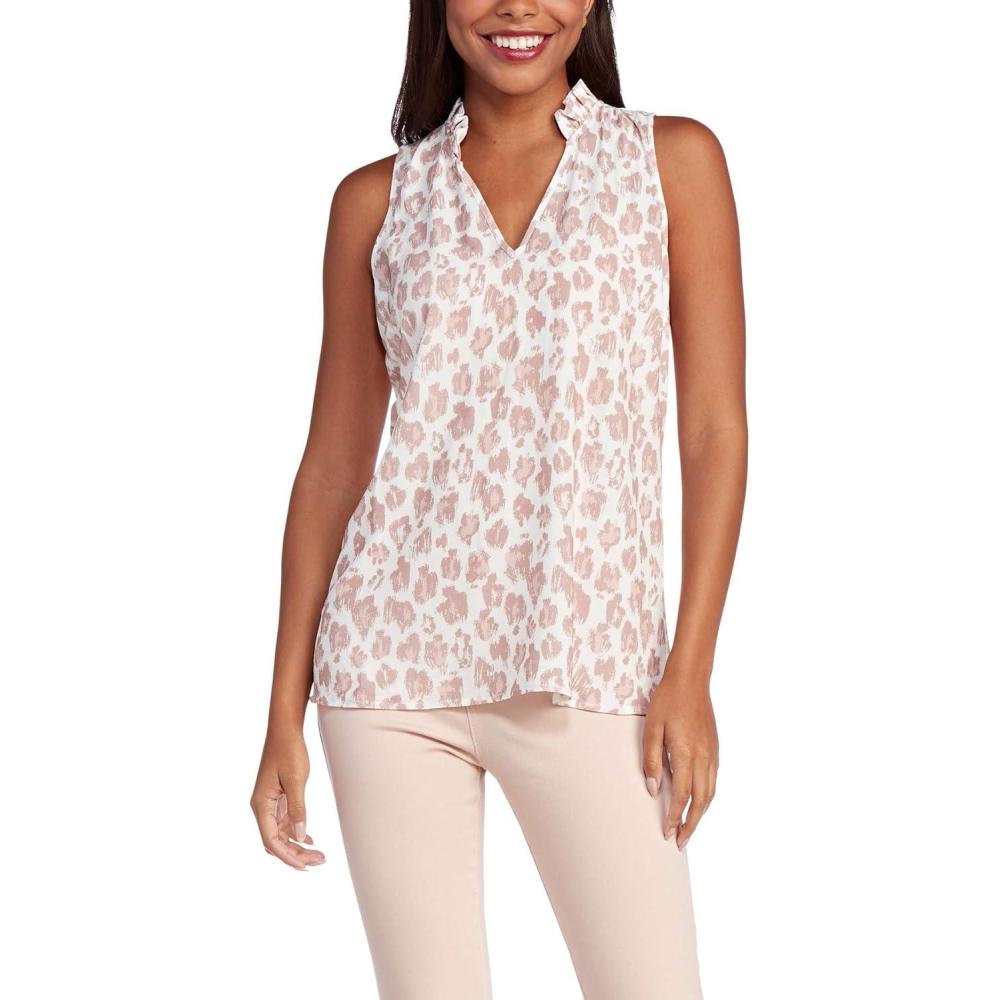 image:imageMud Pie Womens Ferah Tank Blush Leopard MBlush Leopard