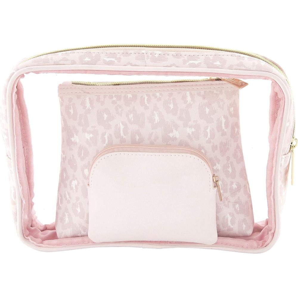 image:imageMud Pie Womens Leopard Nesting PouchesBlush