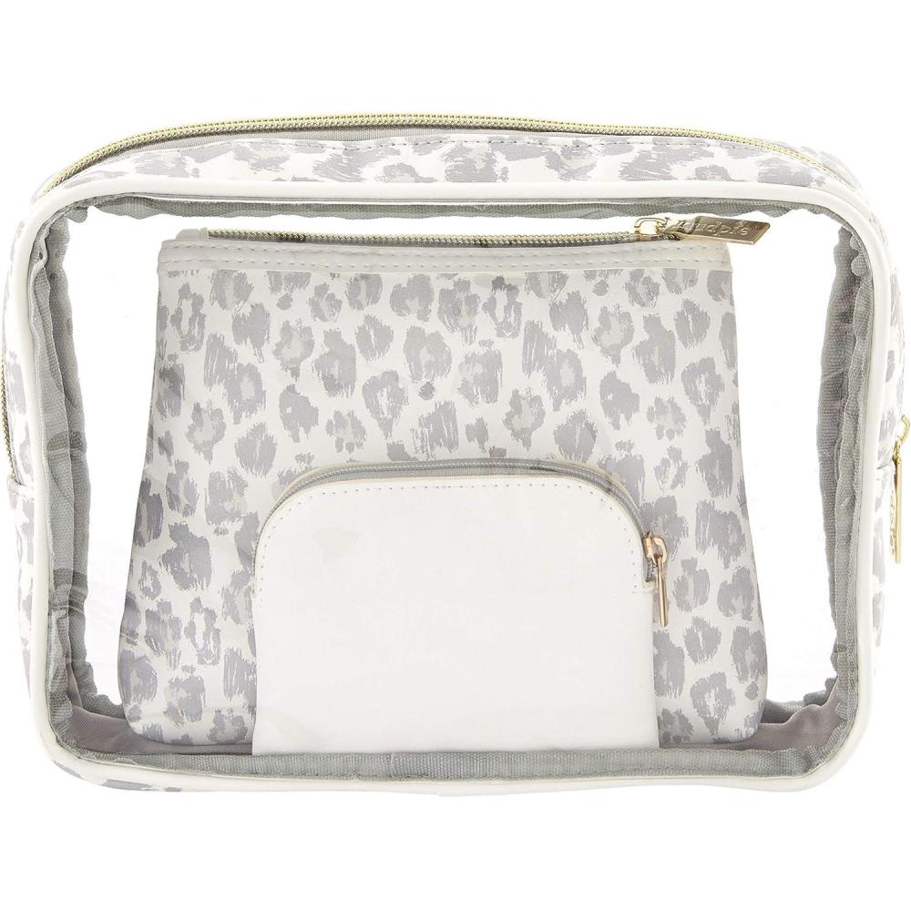 image:imageMud Pie Womens Leopard Nesting PouchesGray