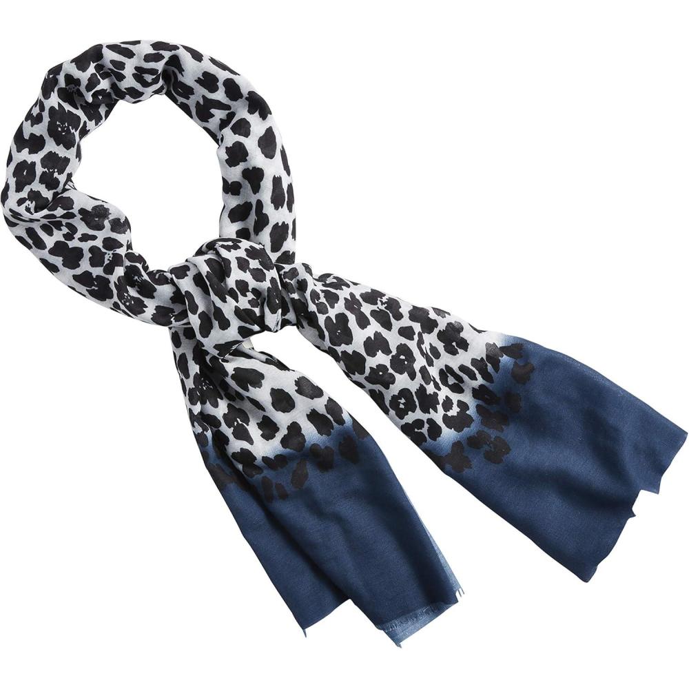 image:imageMud Pie womens Dip Dye Leopard ScarfDIP DYE LEOPARD SCARFBlue