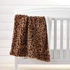 Mud Pie Baby Blanket, Leopard Faux Fur