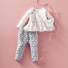 Mud Pie Baby Girls’ Poodle Leopard 2 Pc Set(Pink)