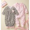 Mud Pie Baby Girls’ Watch ME Grow Set, Leopard, 0-6 Months