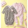 Mud Pie Baby Girls’ Watch ME Grow Set, Leopard, 0-6 Months